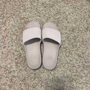 Women's Lululemon Cream Slide Sandals